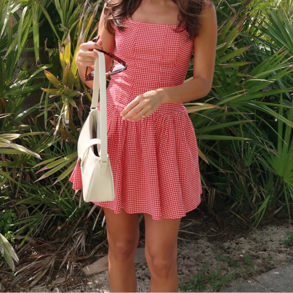 Abercrombie & Fitch Red and White Gingham Sundress - Picture 8 of 11